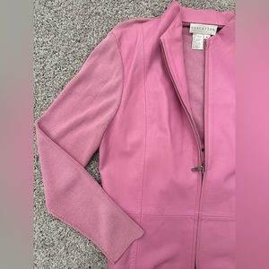 Pink Doncaster Leather Jacket